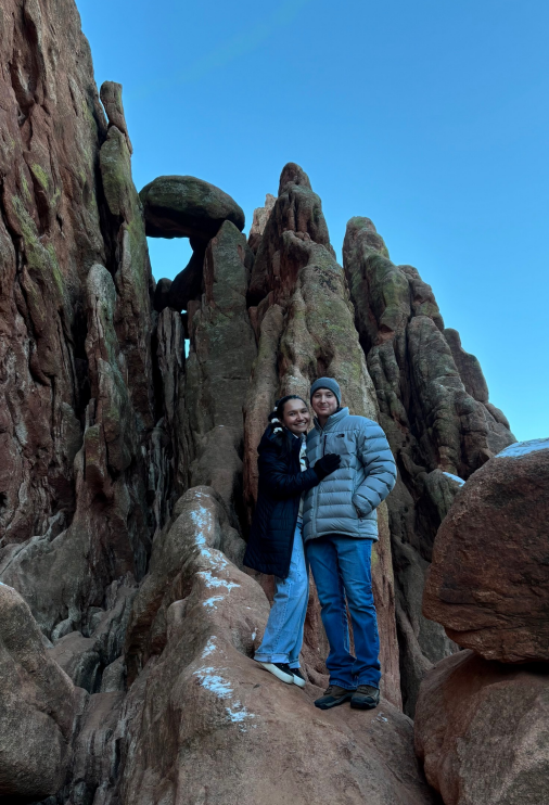 jordan best life with girlfriend at a rock formation